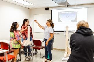 Upward Bound Students in VHCC Classroom